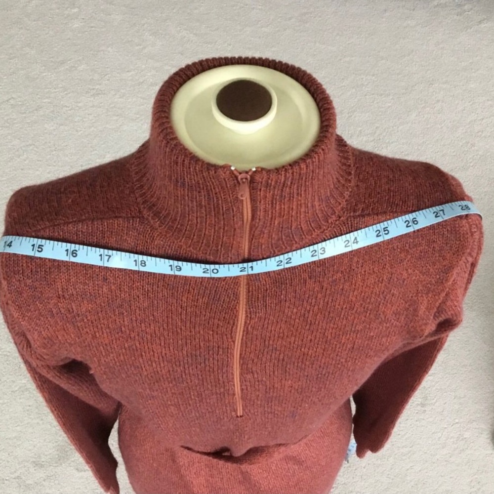 🔥🧡 💜🍁 Vintage Turtleneck Sweater Dress with Matching Scarf - Picture 11 of 11